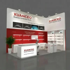 10x20ft Easy Setup Modular Trade Show Booth Reusable Wooden Frame Exhibition Display for Events