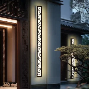 110V 220V Modern Outdoor Linear Strip Wall Lamp IP65 Waterproof 150cm Warm White Garden Wall Lamp Long LED Wall Lamp