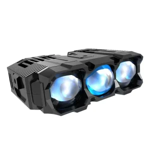 110W White Amber High Low Beam Fog Light 12V 24V Three Lens Bi Led Aluminum IP67 Waterproof Spotlights