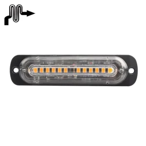 12 24v 4D Car Emergency Light Red Blue Green Amber 12 Led Grille Strobe Light Warning Light