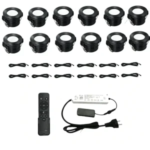 12*3W Dimbaar Spotlights Cut Hole32mm Customizable IP65 12V Modern LED Celling Lights for Indoor Buitenverlichting