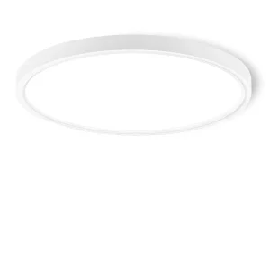 12″ LED Flush Mount Ceiling Light Dimmable Slim Panel Light Fixture for Kitchen Bedroom Bathroom Modern White