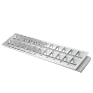 1200*300MM 2*18W Recessed Troffer Grille Panel Light for Office Mall Hospital T8 LED Grille Light Fixture
