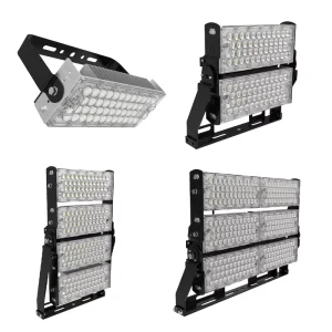 1200W Modular LED Flood Light Outdoor Waterproof Stadium Lighting Adjustable Bracket SMD Led Reflector for Sports Field IP66