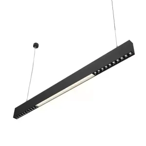 1200mm Aluminum Profile Linkable Profile Suspended LED Linear Light with Black White Silver Housing Colors