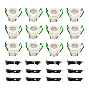 12PCS RGB Color Change Pergola LED Spotlight Kit