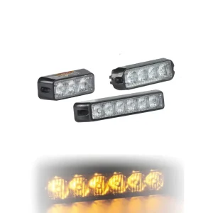 12V 24V Grille Strobe Light Flashing Amber LED Strobe Lights for Trucks