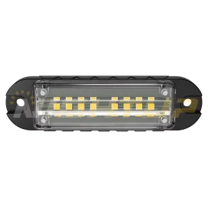 12V 24V High Brightness LED Emergency Warning Strobe Light Car Surface Mount LED Grille Flash Strobe Light SAE R65 CE IP67