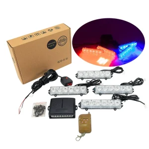 12V 24V Universal LED Emergency Lights Wired Syncable Tow Truck Lights Car Grille Light