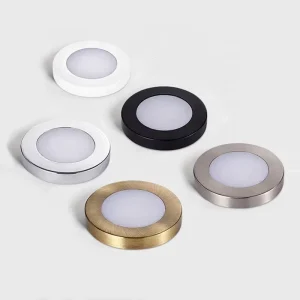 12V 8mm Thin Aluminum Magnet LED Puck Light Kitchen Wardrobe Under Cabinet Ceiling Light Puck Light