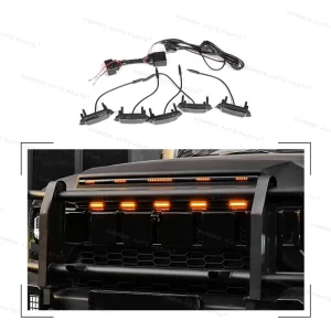 12V Auto Emergency Warning Light Front Grille LED Light for Jetour T2 Car Accessories