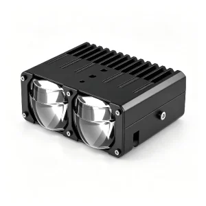 12V Car Spotlight with Triple White Yellow Blue Lighting Bead Color Premium Illumination
