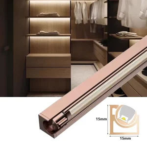 12V LED Cabinet Light Bar Surface Mounted Rotatable Adjustable Angle Wardrobe Line Light Wine Cabinet Display Cabinet Layer Lamp