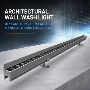 12W 15W RGBW Color Changing DC24V Slim Visor Architectural Linear LED Bar for Municipal Performance Plaza