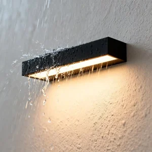12W 18W 30W LED Long Strip Wall Lamp Outdoor Waterproof Porch Courtyard Garden Lighting High CRI 90 Tempered Glass Aluminum