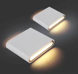 12W 18W Thin Square Waterproof Wall Lamp Modern LED Decorative Indoor Outdoor Night Light