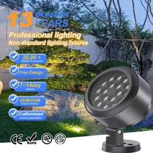 12W 20W RGB LED Flood Light IP65 Waterproof Outdoor Warehouse Security Spotlight OEM ODM Factory