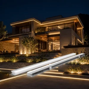 12W IP66 Waterproof Dimmable LED Linear Light RGB White Color Temperature DMX512 TTL Control High CRI (85) for Facade Lighting