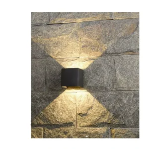 12W Modern Midcentury Outdoor Aluminum Wall Sconce Cube Square Design Villa LED Lights External Lighting LED Wall Lamp