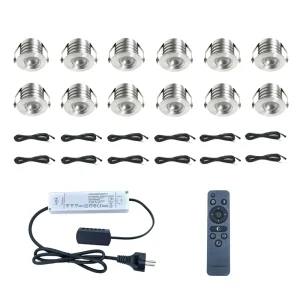12X3W 12V CCT Mini Recessed LED Spotlight Set Waterproof for Outdoor Terrasse Veranda Wintergarden Room Lighting
