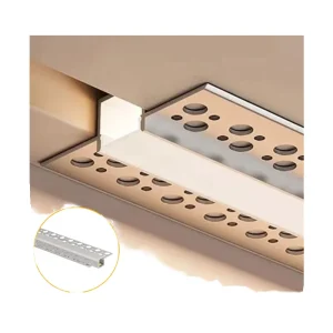 12mm Width PCB Plaster in LED Aluminum Profile Linear Light for Ceiling 6063 T5 Custom Length