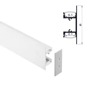 14*19mm Aluminum Alloy LED Profile Channel with Anodizing and T5 Temper for LED Strip Lighting