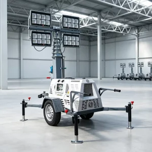 14m Tower Crane LED Light Floodlight Tower Lamp Industrial Lighting for Crane Illumination Works