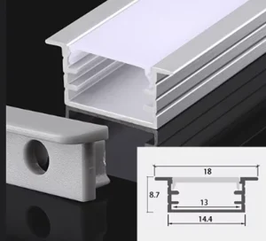 15*9MM Line Light Housing Surface Mounted LED Profile Light Groove Cabinet Light Aluminum Profile Light Strip