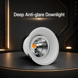 15 Degree Narrow Beam Pot Light 20W 30W 2000LM Deep Anti-Glare Commercial LED Downlight Spotlight