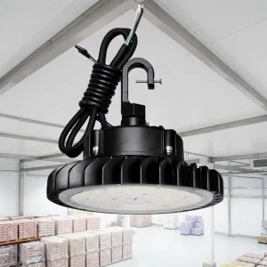 150LM/W UFO LED High Bay Light 250W ETL IP65 LED Shop Light Dimmable Warehouse Industrial Garage Gym Factory Shop Light Fixture