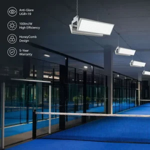 150W 200W 300W Durable Anti Glare Padel Court Light MLL Linear High Bay Paddle Tennis Arena Specialized Maker