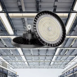 150W 4000K IP65 Indoor Waterproof Warehouse Dimming UFO LED High Bay Light with 5-Year Warranty