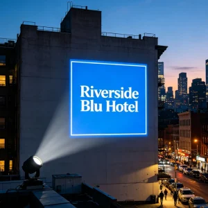 150W Durable Aluminum Alloy Outdoor Advertising Gobo Light for Chain Store Custom Logo Display