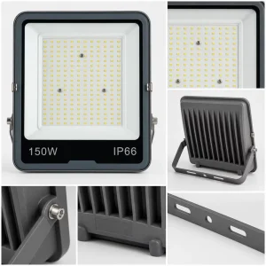 150W IP66 Anti Corrosion High Quality Aluminium Commercial Crane Hanging LED Slim Flood Lights For Lamp Project Site