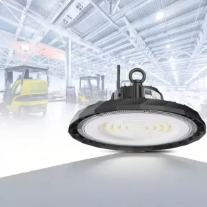 150W Industrial Aluminum High Bay Light UFO Highbay Light for Warehouse Factory Driver IP65 Waterproof 5 Year Warranty
