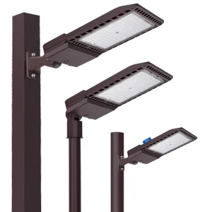150W LED Parking Lot Light with Dusk to Dawn Photocell Dimmable LED Pole Light Outdoor Shoebox Lights with Slip Fitter Mount