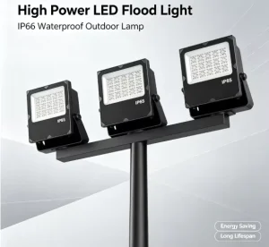 150W Modular LED Stadium Flood Light IP66 Waterproof Adjustable Angle Outdoor High Pole Light for Parking Lot Sports Field