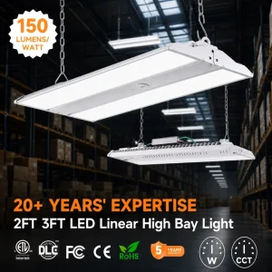 150lm/w Linear High Bay Lights LED 200W IP25 Commercial Industrial Warehouse Garage Workshop Canopy Light