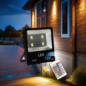 150w Rgb Brightest IP66 Waterproof Narrow Angle Spot Project Commercial Landscape LED Flood Lights for Signage Building Facade