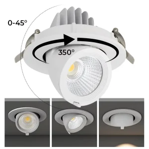 15W High Brightness IP20 Rated LED Spotlight Downlights European Design 5 Year Warranty for Recessed Ceiling Installation Retail