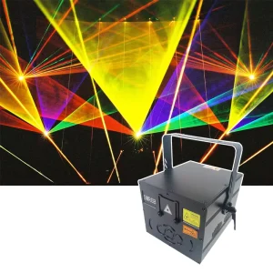 15W IP65 DMX512 Voice Control Billboard Spotlight LED Laser Advertising Light RGB Full Color Animation Outdoor Special Effect