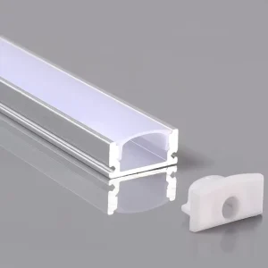 15x9mm LED Strip Profile Recessed Anodizing Aluminum Linear Channel with Diffuser Home Office Celling Light
