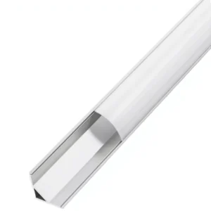 16*16mm 6000 Series Anodized LED Profile Aluminum Corner Channel Diffuser for Strip Lights V Shape LED Linear Light