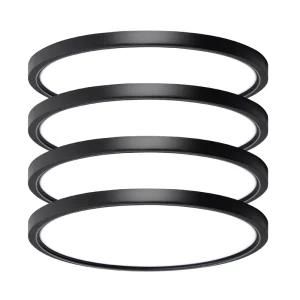 16″ LED Flush Mount Ceiling Light 24W 3CCT 3000K-5000K Modern Slim Fixture for Kitchen Bathroom Bedroom
