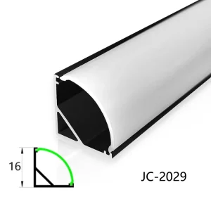 16Mm Height L Shape T5 Aluminum Alloy Housing PC Diffuser Anti Glare Beam Minimalist Indoor Corner Atmosphere LED Profile Light
