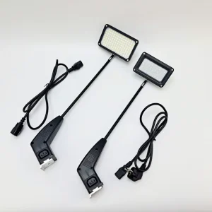 16W 21W 25W Portable Linkable LED Spotlight Adjustable Long Arm 1.5m Cable for Pop up Backdrop Photo Booth & Studio Lighting