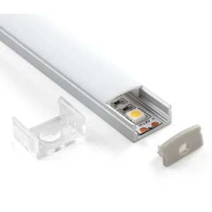 1708 Surface Mounted LED Light Aluminum Housing Profiles LED Channel with Cover Diffuser