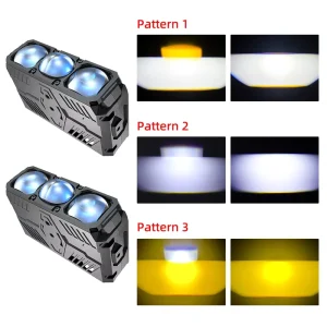 170W Led Spotlights Car Front Headlights Motorcycle Projector 3 Lens Fog Light OFF Road 3000k 6000k Grille Lights