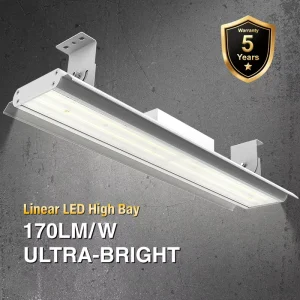 170lm/W Linear High Bay Light 150W 240W 320W High Efficacy Aluminum IP54 Industrial Warehouse Lighting Fixtures CE RoHS