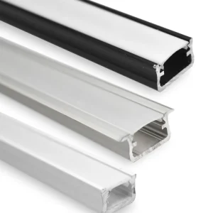 17x7mm LED Strip Profile Recessed Aluminum Linear Channel Celling Kitchen Cabinet Closet Lighting Home Office Indoor Housing